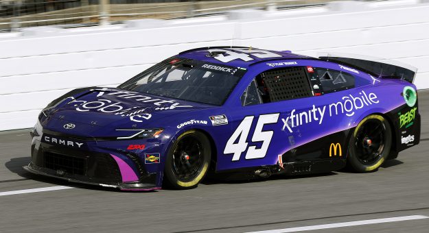 HAMPTON, GEORGIA - FEBRUARY 25: Tyler Reddick, driver of the #45 Xfinity Mobile Toyota, drives during the NASCAR Cup Series Ambetter Health 400 at Atlanta Motor Speedway on February 25, 2024 in Hampton, Georgia. (Photo by Todd Kirkland/Getty Images) | Getty Images