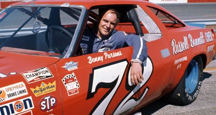 1973:  Benny Parsons inside his L. G. DeWitt-owned Chevrolet at a NASCAR Cup race. Parsons finished in the top 10 in 21 of 28 races and won the Volunteer 500 at the Bristol (TN) Motor Speedway on his way to winning the NASCAR Cup championship. (Photo by ISC Images & Archives via Getty Images)