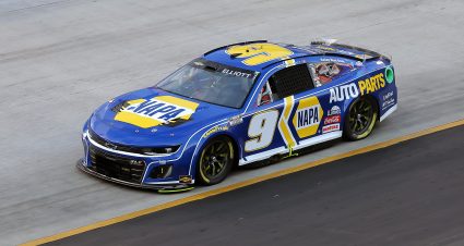 BRISTOL, TENNESSEE - MARCH 16: Chase Elliott, driver of the #9 NAPA Auto Parts Chevrolet, drives during practice for the NASCAR Cup Series  Food City 500 at Bristol Motor Speedway on March 16, 2024 in Bristol, Tennessee. (Photo by Jonathan Bachman/Getty Images) | Getty Images