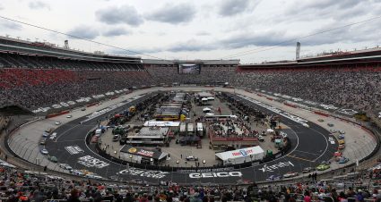BRISTOL, TENNESSEE - MARCH 17: A general view of racing from the grandstands during the NASCAR Cup Series Food City 500 at Bristol Motor Speedway on March 17, 2024 in Bristol, Tennessee. (Photo by Meg Oliphant/Getty Images) | Getty Images