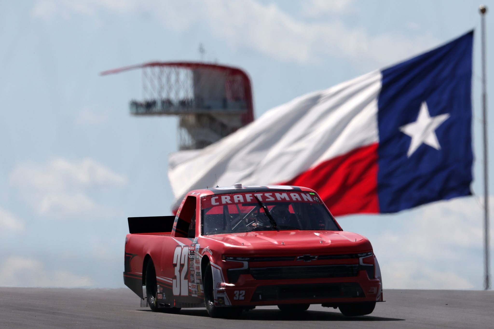 AUSTIN, TEXAS - MARCH 22: Bret Holmes, driver of the #32 Bret Holmes Racing Chevrolet, drives during qualifying for the NASCAR Craftsman Truck Series XPEL 225 at Circuit of The Americas on March 22, 2024 in Austin, Texas. (Photo by Jonathan Bachman/Getty Images) | Getty Images