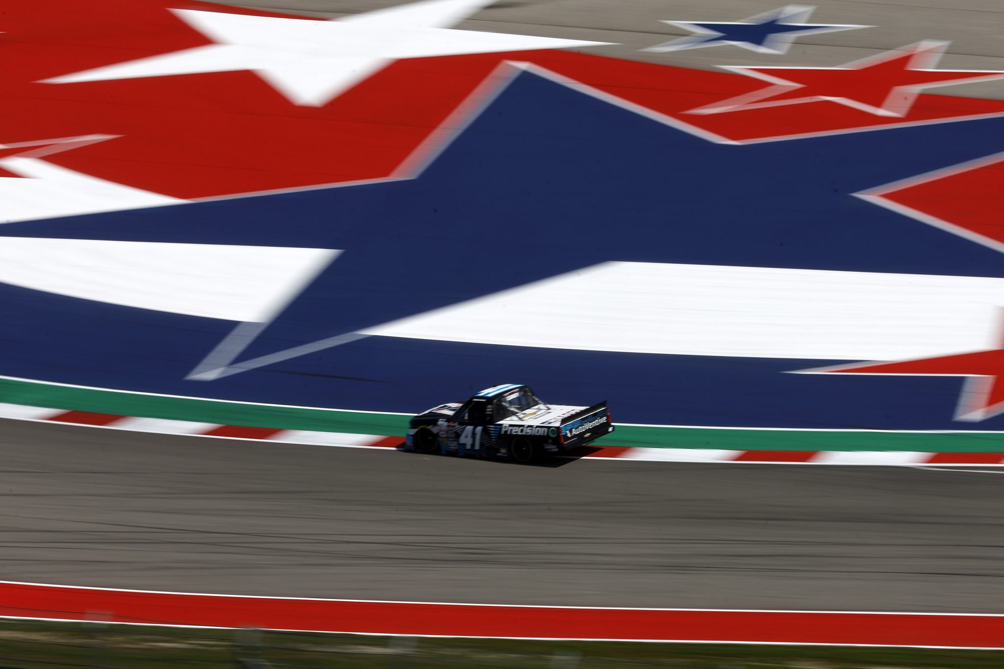 AUSTIN, TEXAS - MARCH 22: Bayley Currey, driver of the #41 AutoVentive/Precision Chevrolet, drives during practice for the NASCAR Craftsman Truck Series XPEL 225 at Circuit of The Americas on March 22, 2024 in Austin, Texas. (Photo by Sean Gardner/Getty Images) | Getty Images