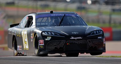 AUSTIN, TEXAS - MARCH 22: Ty Gibbs, driver of the #19 He Gets Us Toyota, drives during qualifying for the NASCAR Xfinity Series Focused Health 250 at Circuit of The Americas on March 22, 2024 in Austin, Texas. (Photo by Jonathan Bachman/Getty Images) | Getty Images