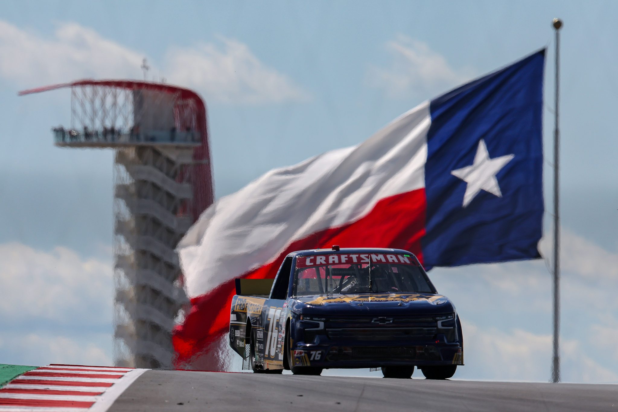 AUSTIN, TEXAS - MARCH 22: Spencer Boyd, driver of the #76 FR8 Factory Chevrolet, drives during qualifying for the NASCAR Craftsman Truck Series XPEL 225 at Circuit of The Americas on March 22, 2024 in Austin, Texas. (Photo by Jonathan Bachman/Getty Images) | Getty Images