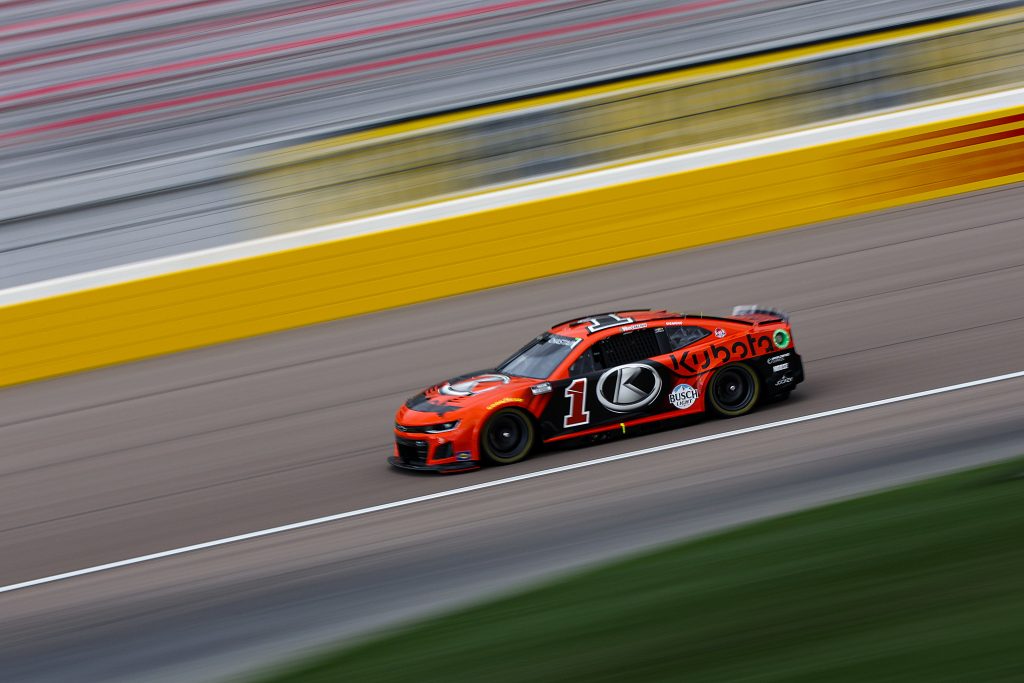 LAS VEGAS, NEVADA - MARCH 02: Ross Chastain, driver of the #1 Kubota Chevrolet, drives during practice for the NASCAR Cup Series Pennzoil 400 at Las Vegas Motor Speedway on March 02, 2024 in Las Vegas, Nevada. (Photo by Meg Oliphant/Getty Images) | Getty Images