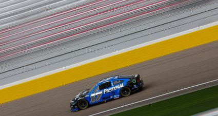 LAS VEGAS, NEVADA - MARCH 02: Chris Buescher, driver of the #17 Fastenal Ford, drives during practice for the NASCAR Cup Series Pennzoil 400 at Las Vegas Motor Speedway on March 02, 2024 in Las Vegas, Nevada. (Photo by Meg Oliphant/Getty Images) | Getty Images