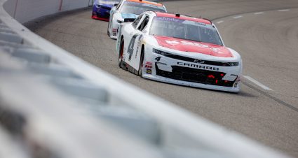 RICHMOND, VIRGINIA - MARCH 30: Dawson Cram, driver of the #4 TeamJDMotorsports.com Chevrolet, drives during the NASCAR Xfinity Series ToyotaCare 250 at Richmond Raceway on March 30, 2024 in Richmond, Virginia. (Photo by Jonathan Bachman/Getty Images) | Getty Images