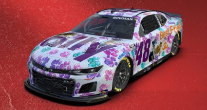 Alex Bowman’s 2024 #48 Animal Chevrolet paint scheme.