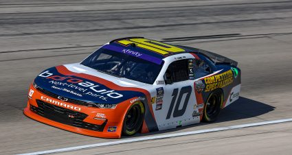 FORT WORTH, TEXAS - APRIL 12: Daniel Dye, driver of the #10 bproauto parts Chevrolet, drives during qualifying for the NASCAR Xfinity Series Andy's Frozen Custard 300 at Texas Motor Speedway on April 12, 2024 in Fort Worth, Texas. (Photo by Jared C. Tilton/Getty Images) | Getty Images