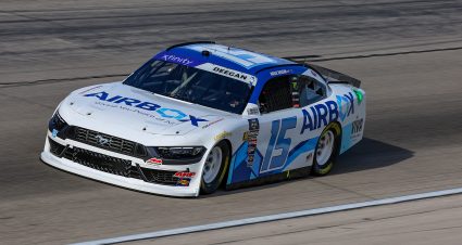 FORT WORTH, TEXAS - APRIL 12: Hailie Deegan, driver of the #15 AirBox Ford, drives during qualifying for the NASCAR Xfinity Series Andy's Frozen Custard 300 at Texas Motor Speedway on April 12, 2024 in Fort Worth, Texas. (Photo by Jared C. Tilton/Getty Images) | Getty Images