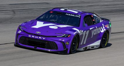 FORT WORTH, TEXAS - APRIL 13: Denny Hamlin, driver of the #11 Yahoo! Toyota, drives during qualifying for the NASCAR Cup Series AutoTrader EchoPark Automotive 400 at Texas Motor Speedway on April 13, 2024 in Fort Worth, Texas. (Photo by Jared C. Tilton/Getty Images) | Getty Images