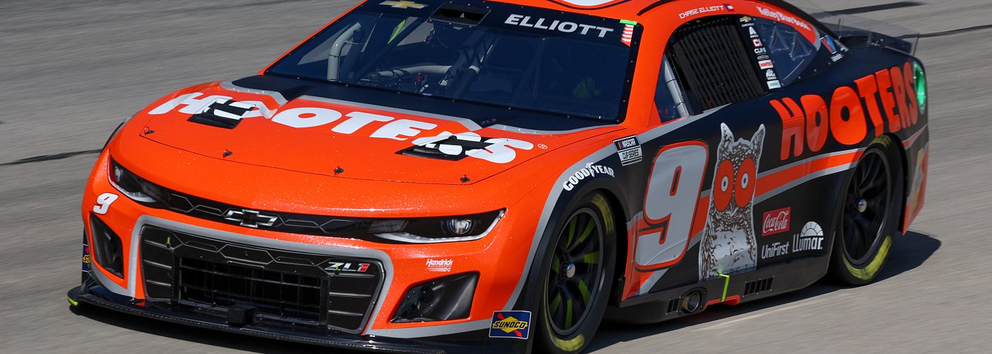 FORT WORTH, TEXAS - APRIL 13: Chase Elliott, driver of the #9 Hooters Chevrolet, drives during qualifying for the NASCAR Cup Series AutoTrader EchoPark Automotive 400 at Texas Motor Speedway on April 13, 2024 in Fort Worth, Texas. (Photo by Jared C. Tilton/Getty Images) | Getty Images