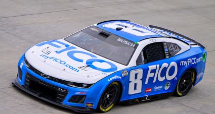 DOVER, DELAWARE - APRIL 27: Kyle Busch, driver of the #8 FICO Chevrolet, drives during practice for the NASCAR Cup Series Würth 400 at Dover International Speedway on April 27, 2024 in Dover, Delaware. (Photo by Logan Riely/Getty Images) | Getty Images