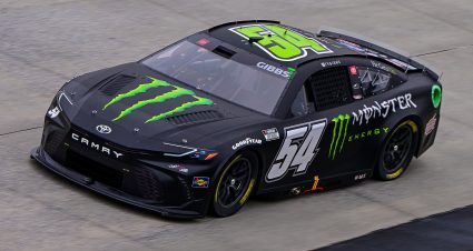 Ty Gibbs’s 2024 #54 Monster Energy Toyota paint scheme.