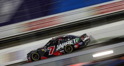 Justin Allgaier’s 2024 #7 Jarrett Logistics Chevrolet paint scheme.