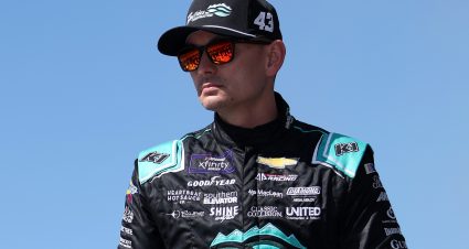 AVONDALE, ARIZONA - MARCH 09: Ryan Ellis, driver of the #43 Rolling Plains Construction Chevrolet, walks onstage during driver intros prior to the NASCAR Xfinity Series Call 811.com Every Dig. Every Time. 200 at Phoenix Raceway on March 09, 2024 in Avondale, Arizona. (Photo by Meg Oliphant/Getty Images) | Getty Images