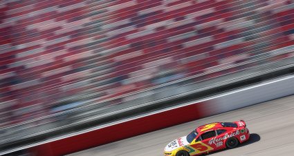 DARLINGTON, SOUTH CAROLINA - MAY 11: Kyle Larson, driver of the #5 HendrickCars.com Throwback Chevrolet, drives during qualifying for the the NASCAR Cup Series Goodyear 400 at Darlington Raceway on May 11, 2024 in Darlington, South Carolina. (Photo by Meg Oliphant/Getty Images) | Getty Images