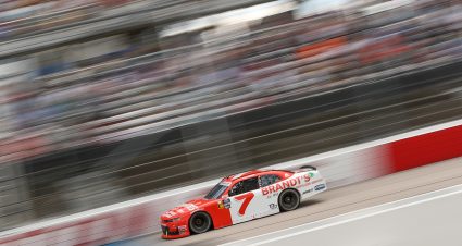 Justin Allgaier’s 2024 #7 BRANDT Heritage Chevrolet paint scheme.