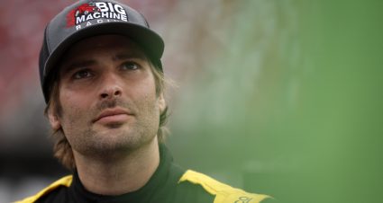 TALLADEGA, ALABAMA - APRIL 21: Jade Buford, driver of the #5 Double Spiked Coolers Chevrolet, looks on during qualifying for the NASCAR Xfinity Series Ag-Pro 300 at Talladega Superspeedway on April 21, 2023 in Talladega, Alabama. (Photo by Sean Gardner/Getty Images) | Getty Images