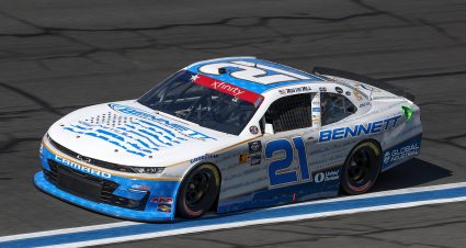 CONCORD, NORTH CAROLINA - MAY 24: Austin Hill, driver of the #21 Bennett Transportation Chevrolet, drives during qualifying for the NASCAR Xfinity Series BetMGM 300 at Charlotte Motor Speedway on May 24, 2024 in Concord, North Carolina. (Photo by Jared C. Tilton/Getty Images) | Getty Images
