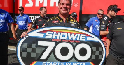 CONCORD, NORTH CAROLINA - MAY 24: Truck chief Chris Showalter celebrates his 700th start in the NASCAR Craftsman Truck Series North Carolina Education Lottery 200 at Charlotte Motor Speedway on May 24, 2024 in Concord, North Carolina. (Photo by David Jensen/Getty Images) | Getty Images