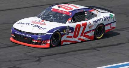 CONCORD, NORTH CAROLINA - MAY 24: Patrick Emerling, driver of the #07 Liberty Brew Chevrolet, drives during qualifying for the NASCAR Xfinity Series BetMGM 300 at Charlotte Motor Speedway on May 24, 2024 in Concord, North Carolina. (Photo by Jared C. Tilton/Getty Images) | Getty Images