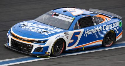 CONCORD, NORTH CAROLINA - MAY 25: Kyle Larson, driver of the #5 HendrickCars.com H1100 Chevrolet, drives during qualifying for the NASCAR Cup Series Coca-Cola 600 at Charlotte Motor Speedway on May 25, 2024 in Concord, North Carolina. (Photo by Jared C. Tilton/Getty Images) | Getty Images
