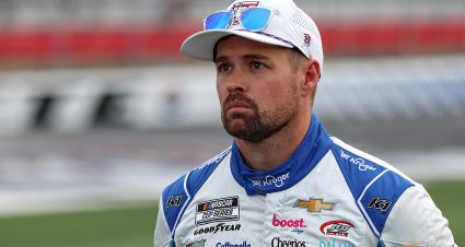 CONCORD, NORTH CAROLINA - MAY 25: Ricky Stenhouse Jr., driver of the #47 Kroger/Irish Spring Chevrolet, looks on during qualifying for the NASCAR Cup Series Coca-Cola 600 at Charlotte Motor Speedway on May 25, 2024 in Concord, North Carolina. (Photo by David Jensen/Getty Images) | Getty Images