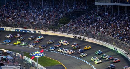 CONCORD, NORTH CAROLINA - MAY 26: A general view of racing during the NASCAR Cup Series Coca-Cola 600 at Charlotte Motor Speedway on May 26, 2024 in Concord, North Carolina. (Photo by David Jensen/Getty Images) | Getty Images