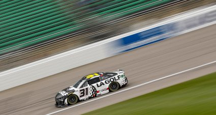 KANSAS CITY, KANSAS - MAY 04: Daniel Hemric, driver of the #31 LA Golf Chevrolet, drives during practice for the NASCAR Cup Series AdventHealth 400 at Kansas Speedway on May 04, 2024 in Kansas City, Kansas. (Photo by Sean Gardner/Getty Images) | Getty Images