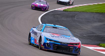 MADISON, ILLINOIS - JUNE 01: William Byron, driver of the #24 Valvoline Chevrolet, drives during practice for the NASCAR Cup Series Enjoy Illinois 300 at WWT Raceway on June 01, 2024 in Madison, Illinois. (Photo by Logan Riely/Getty Images) | Getty Images