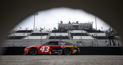 MADISON, ILLINOIS - JUNE 01: Erik Jones, driver of the #43 Family Dollar Toyota, enters the track during practice for the NASCAR Cup Series Enjoy Illinois 300 at WWT Raceway on June 01, 2024 in Madison, Illinois. (Photo by Sean Gardner/Getty Images) | Getty Images