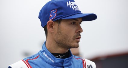 MADISON, ILLINOIS - JUNE 01: Kyle Larson, driver of the #5 HendrickCars.com Chevrolet, waits on the grid during practice for the NASCAR Cup Series Enjoy Illinois 300 at WWT Raceway on June 01, 2024 in Madison, Illinois. (Photo by Sean Gardner/Getty Images) | Getty Images