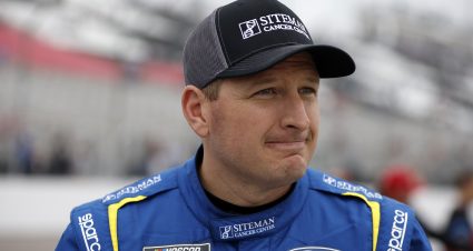 MADISON, ILLINOIS - JUNE 01: Michael McDowell, driver of the #34 Siteman Cancer Center Ford, looks on during qualifying for the NASCAR Cup Series Enjoy Illinois 300 at WWT Raceway on June 01, 2024 in Madison, Illinois. (Photo by Sean Gardner/Getty Images) | Getty Images