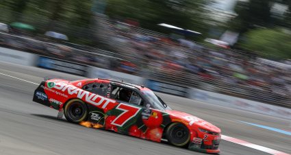 Justin Allgaier’s 2024 #7 Brandt Chevrolet paint scheme.