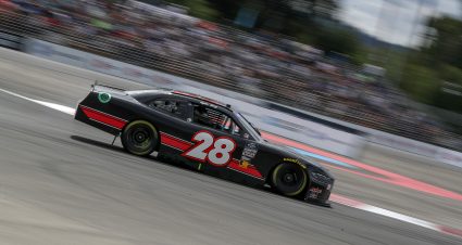 PORTLAND, OREGON - JUNE 01: Kyle Sieg, driver of the #28 RSS Racing Ford, drives during the NASCAR Xfinity Series Pacific Office Automation 147 at Portland International Raceway on June 01, 2024 in Portland, Oregon. (Photo by Meg Oliphant/Getty Images) | Getty Images
