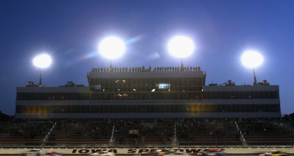 NEWTON, IA - MAY 17:  A view of race action during the NASCAR K&N Pro Series Casey's General Stores 150 at Iowa Speedway on May 17, 2014 in Newton, Iowa.  (Photo by Todd Warshaw/NASCAR via Getty Images)