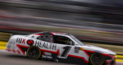 MARTINSVILLE, VIRGINIA - APRIL 05: Sam Mayer, driver of the #1 10X Health Chevrolet, drives during practice for the NASCAR Xfinity Series DUDE Wipes 250 at Martinsville Speedway on April 05, 2024 in Martinsville, Virginia. (Photo by Jared C. Tilton/Getty Images) | Getty Images
