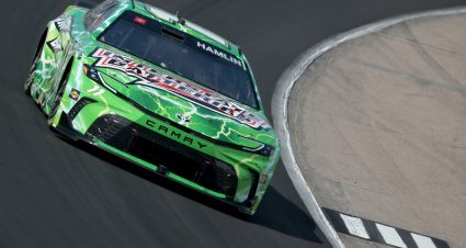 NEWTON, IOWA - JUNE 14: Denny Hamlin, driver of the #11 Interstate Batteries Toyota,  during practice for the NASCAR Cup Series Iowa Corn 350 at Iowa Speedway on June 14, 2024 in Newton, Iowa.  (Photo by Jonathan Bachman/Getty Images) | Getty Images