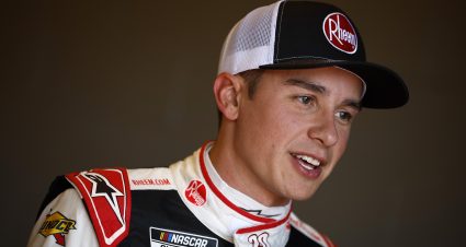 NEWTON, IOWA - JUNE 14: Christopher Bell, driver of the #20 Rheem Toyota, looks on during practice for the NASCAR Cup Series Iowa Corn 350 at Iowa Speedway on June 14, 2024 in Newton, Iowa.  (Photo by Sean Gardner/Getty Images) | Getty Images