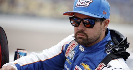 NEWTON, IOWA - JUNE 15: Ricky Stenhouse Jr., driver of the #47 Kroger/NOS Energy Drink Chevrolet, looks on during qualifying for the NASCAR Cup Series Iowa Corn 350 at Iowa Speedway on June 15, 2024 in Newton, Iowa. (Photo by Sean Gardner/Getty Images) | Getty Images