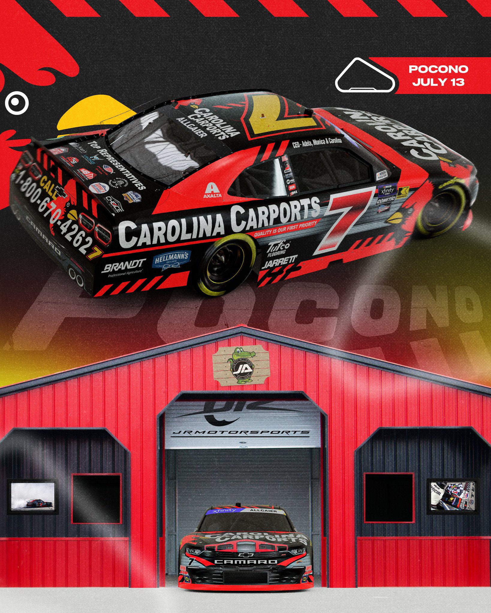 Justin Allgaier Pocono Scheme