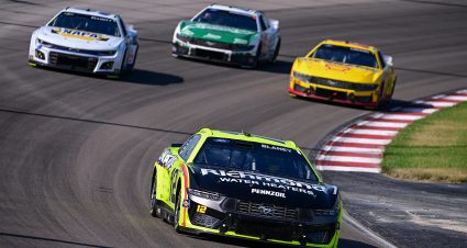 MADISON, ILLINOIS - JUNE 02: Ryan Blaney, driver of the #12 Menards/Richmond Water Heaters Ford, drives during the NASCAR Cup Series Enjoy Illinois 300 at WWT Raceway on June 02, 2024 in Madison, Illinois. (Photo by Logan Riely/Getty Images) | Getty Images