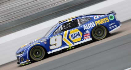 LOUDON, NEW HAMPSHIRE - JUNE 22: Chase Elliott, driver of the #9 NAPA Auto Parts Chevrolet, drives during practice for the NASCAR Cup Series Today 301 at New Hampshire Motor Speedway on June 22, 2024 in Loudon, New Hampshire. (Photo by Jonathan Bachman/Getty Images) | Getty Images