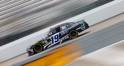 LOUDON, NEW HAMPSHIRE - JUNE 22: Justin Bonsignore, driver of the #19 M3 Technology's Toyota, drives during the NASCAR Xfinity Series SciAps 200 at New Hampshire Motor Speedway on June 22, 2024 in Loudon, New Hampshire. (Photo by Jonathan Bachman/Getty Images) | Getty Images