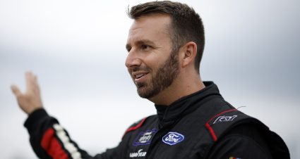 LOUDON, NEW HAMPSHIRE - JUNE 21: Matt DiBenedetto, driver of the #38 Sci Aps Ford, waits on the grid during practice for the NASCAR Xfinity Series SciAps 200 at New Hampshire Motor Speedway on June 21, 2024 in Loudon, New Hampshire. (Photo by Sean Gardner/Getty Images) | Getty Images