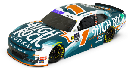 2024 NASCAR Xfinity Series #1 Sam Mayer at the High Rock Vodka Chevrolet paint scheme at Atlanta