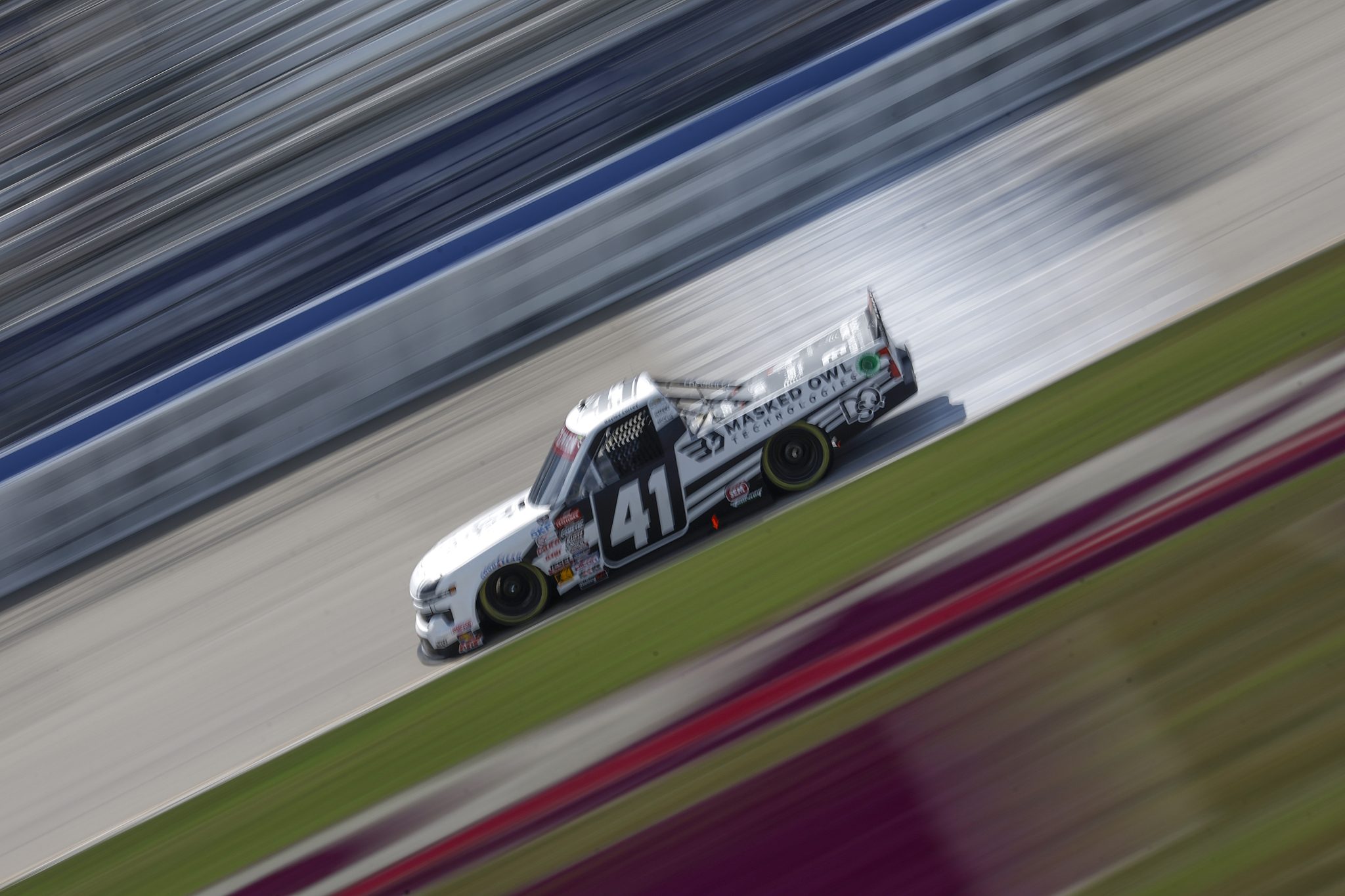 LEBANON, TENNESSEE - JUNE 28: Bayley Currey, driver of the #41 DQS Chevrolet, drives during practice for the NAStruck Craftsman Truck Series Rackley Roofing 200 at Nashville Superspeedway on June 28, 2024 in Lebanon, Tennessee. (Photo by Sean Gardner/Getty Images) | Getty Images