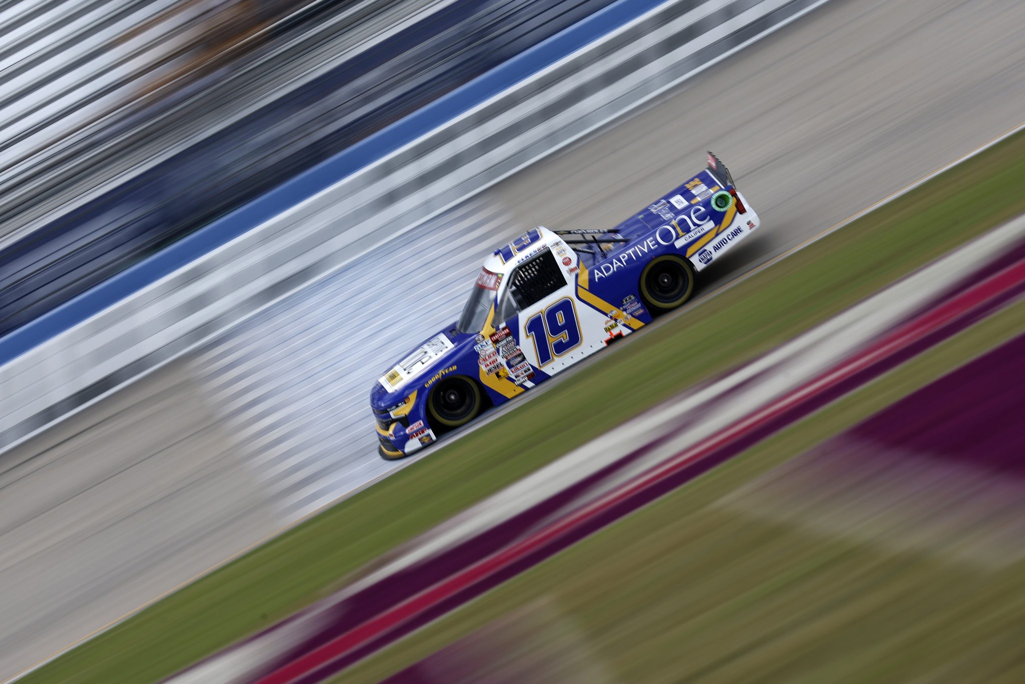 LEBANON, TENNESSEE - JUNE 28: Christian Eckes, driver of the #19 Adaptive One Calipers Chevrolet, drives during practice for the NAStruck Craftsman Truck Series Rackley Roofing 200 at Nashville Superspeedway on June 28, 2024 in Lebanon, Tennessee. (Photo by Sean Gardner/Getty Images) | Getty Images