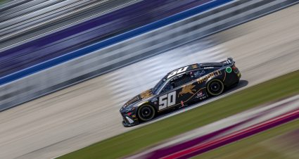 LEBANON, TENNESSEE - JUNE 29: Corey Heim, driver of the #50 Mobil 1 50th Anniversary Toyota, drives during practice for the NASCAR Cup Series Ally 400  at Nashville Superspeedway on June 29, 2024 in Lebanon, Tennessee. (Photo by Sean Gardner/Getty Images) | Getty Images